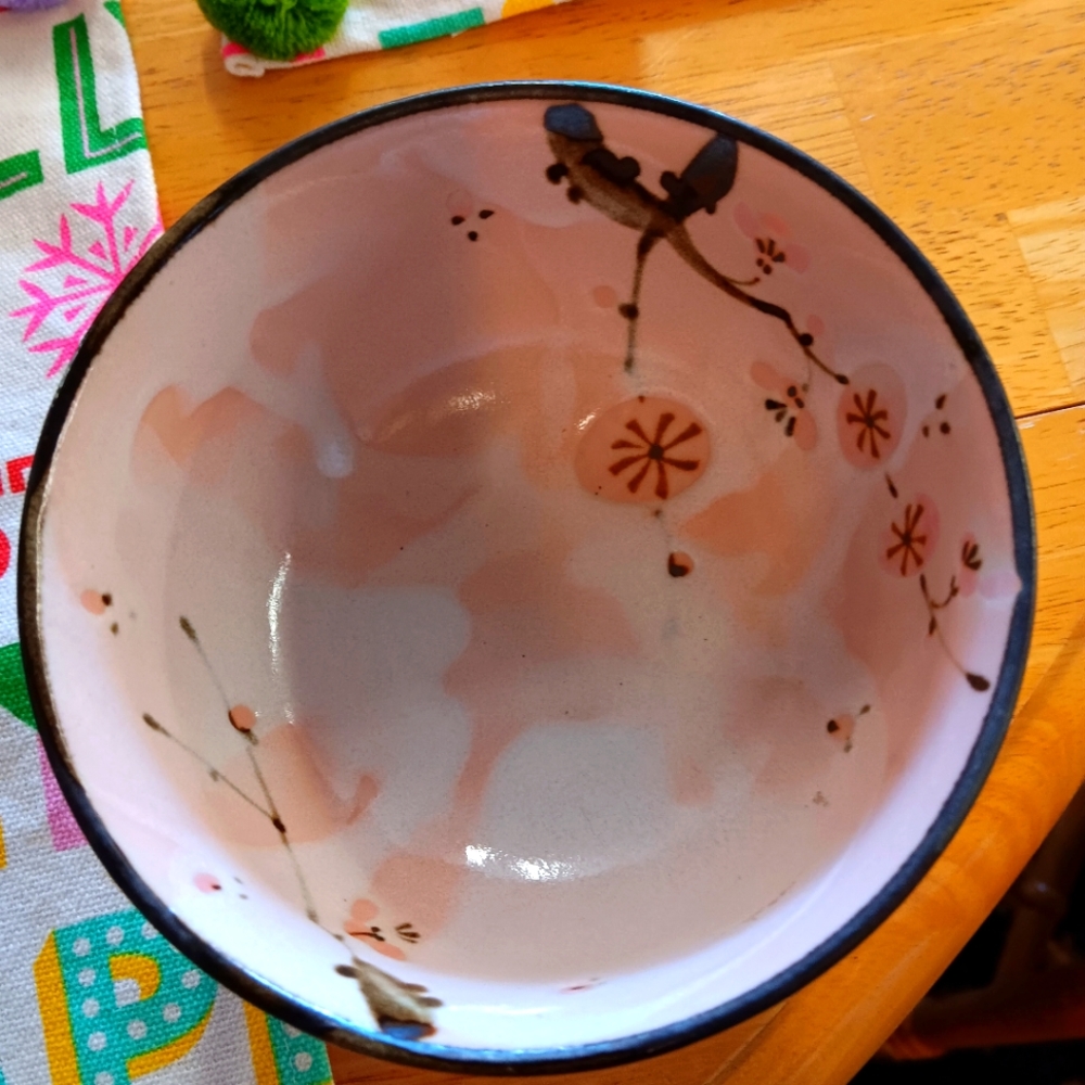 Japanese cherry blossom bowl 5"